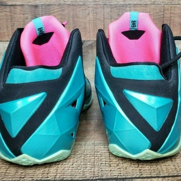 Mens 11.5 - Nike Lebron 11 XI South Beach 2014 Sneakers Shoes 616175-330 main image 5
